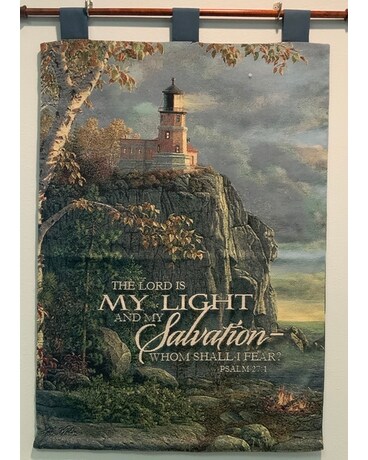 The lord is my light  tapestry Sympathy Arrangement