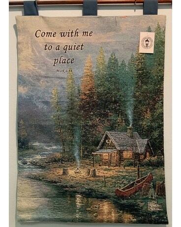 A quiet place tapestry Flower Arrangement