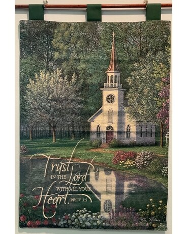 Trust in the lord tapestry Sympathy Arrangement