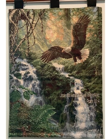 Under his wings tapestry Sympathy Arrangement