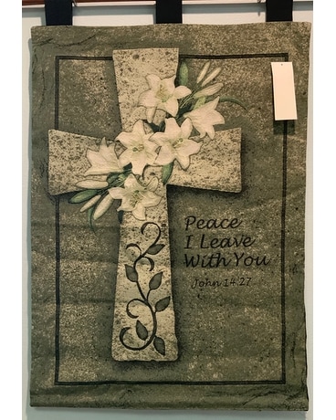 Peace I leave with you tapestry Sympathy Arrangement