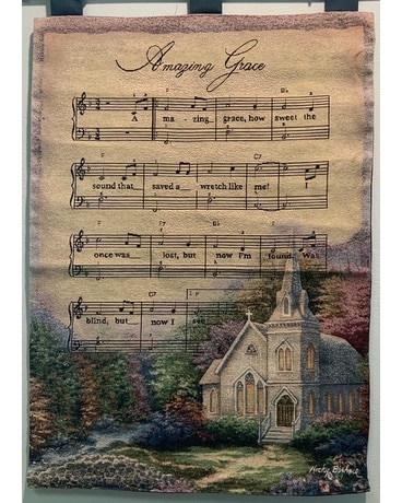 Amazing grace tapestry Sympathy Arrangement