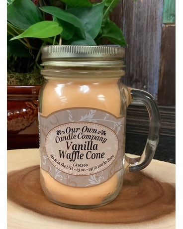 Vanilla waffle cone Jar Candle