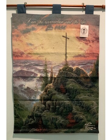 I am the resurrection  tapestry Sympathy Arrangement