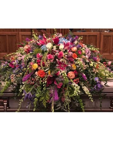 Legacy’s garden gateway Funeral Casket Spray Flowers