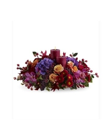 Merlot by candlelight Flower Arrangement