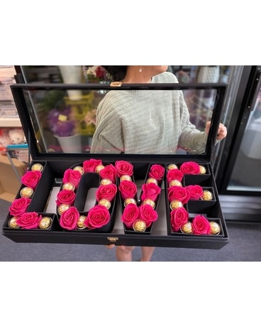 Love Suitcase Flower Arrangement