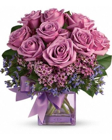 Potomac's Lavender Rose Bliss Flower Arrangement