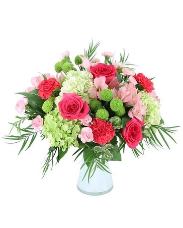 Potomac's Pink Limeade Medley Flower Arrangement