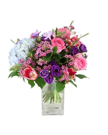 Potomac's Cozy Garden Vase Flower Arrangement