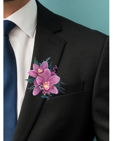 Cymbidium Orchid Boutonniere Boutonniere