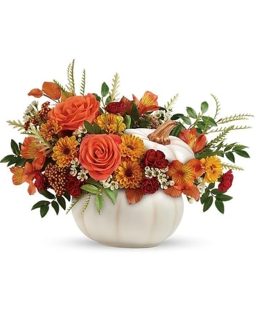 Potomac's Enchanting Pumpkin Bouquet Flower Arrangement