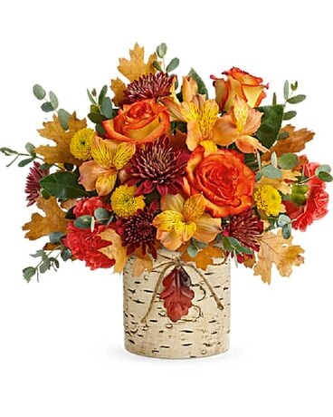 Potomac's Shimmering Leaf Bouquet Flower Arrangement