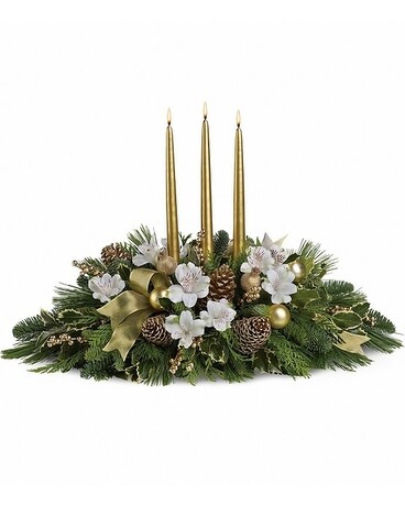 Potomac's Royal Glow Centerpiece Flower Arrangement