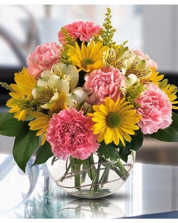 Potomac's Tickle Me Pink Bouquet Flower Arrangement