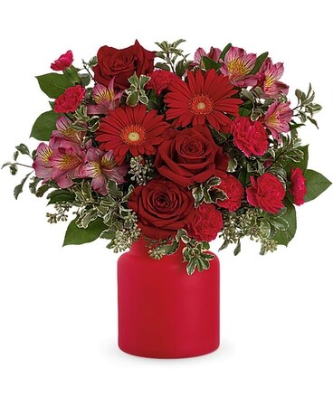 Potomac's Enchanted Red Flower Arrangement