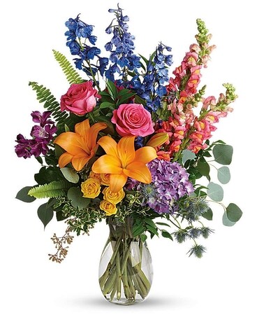 Colors Of The Rainbow Bouquet Flower Arrangement