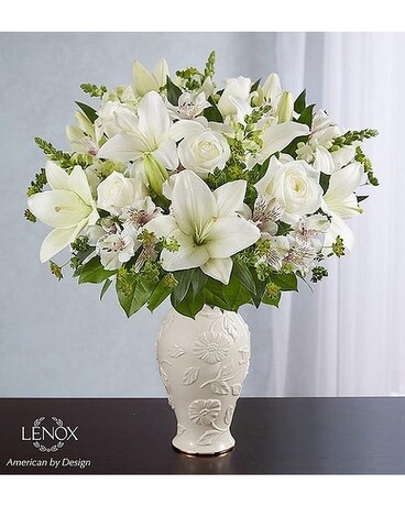 Lenox Purity & Light all White Flower Arrangement