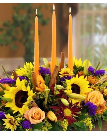 Potomac's Sunflower Delight Centerpiece Flower Arrangement