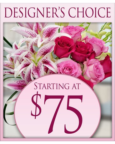 Valentine's Designers Choice Flower Arrangement