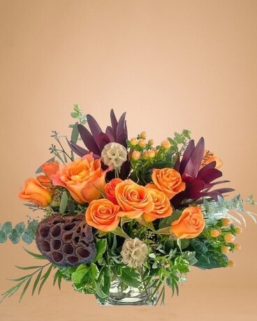 Potomac's Fall Garden Bowl Flower Arrangement