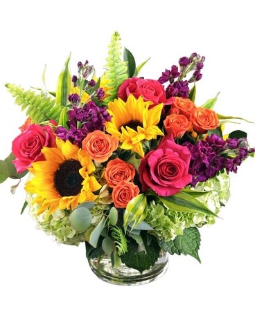 Potomac's Colorful Floral Medley Flower Arrangement