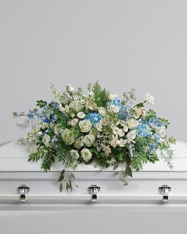Tender Remembrance Casket Spray Funeral Casket Spray Flowers