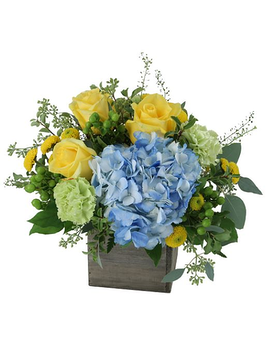 Potomac's Cottage Garden Box Flower Arrangement