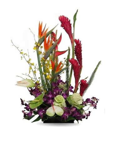 Exotic Garden Flower Arrangement