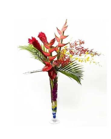 Tropical Twirl Flower Arrangement