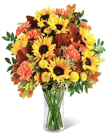 Autumns Hearty Harvest Flower Arrangement