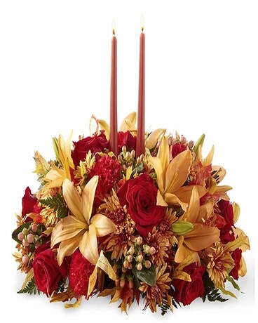 Thanksgiving Blessings Centerpiece Flower Arrangement