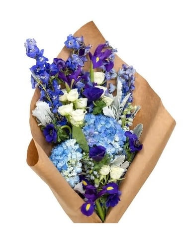 Stunning Sapphire Bouquet Flower Arrangement