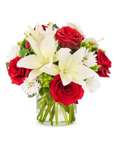 Christmas Lily Bouquet Flower Arrangement