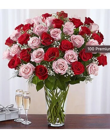 Long Stem Roses Flower Arrangement