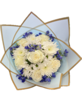 YUEYUESIMA✾︎ Blue and White Ramo in Randallstown MD - Tropical Arrangements