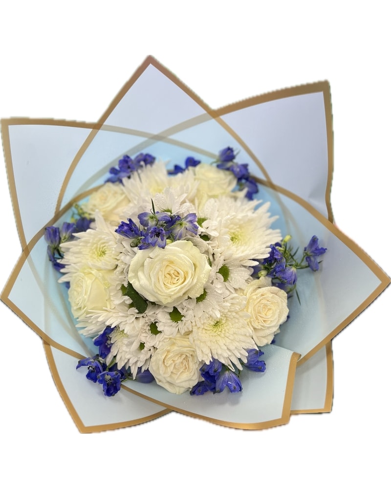 mamoco!BEAQUE MEDI CHOUPRO Blue and White Ramo in Randallstown MD - Tropical Arrangements