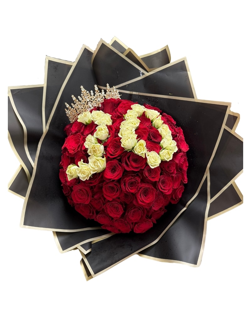 Elegant Custom Lettered Rose Bouquet in Randallstown MD - Tropical