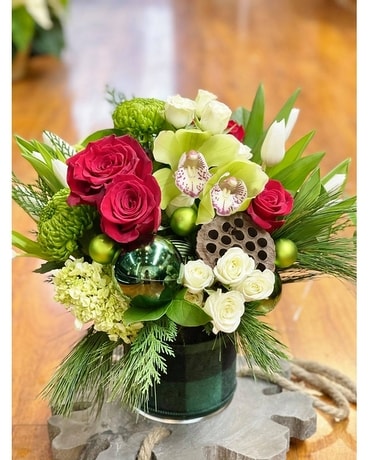 Sleigh Bells Flower Arrangement