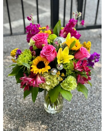 Disco Fever Flower Arrangement