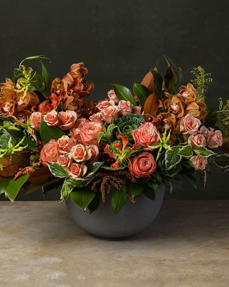 Gilded Garden Flower Arrangement