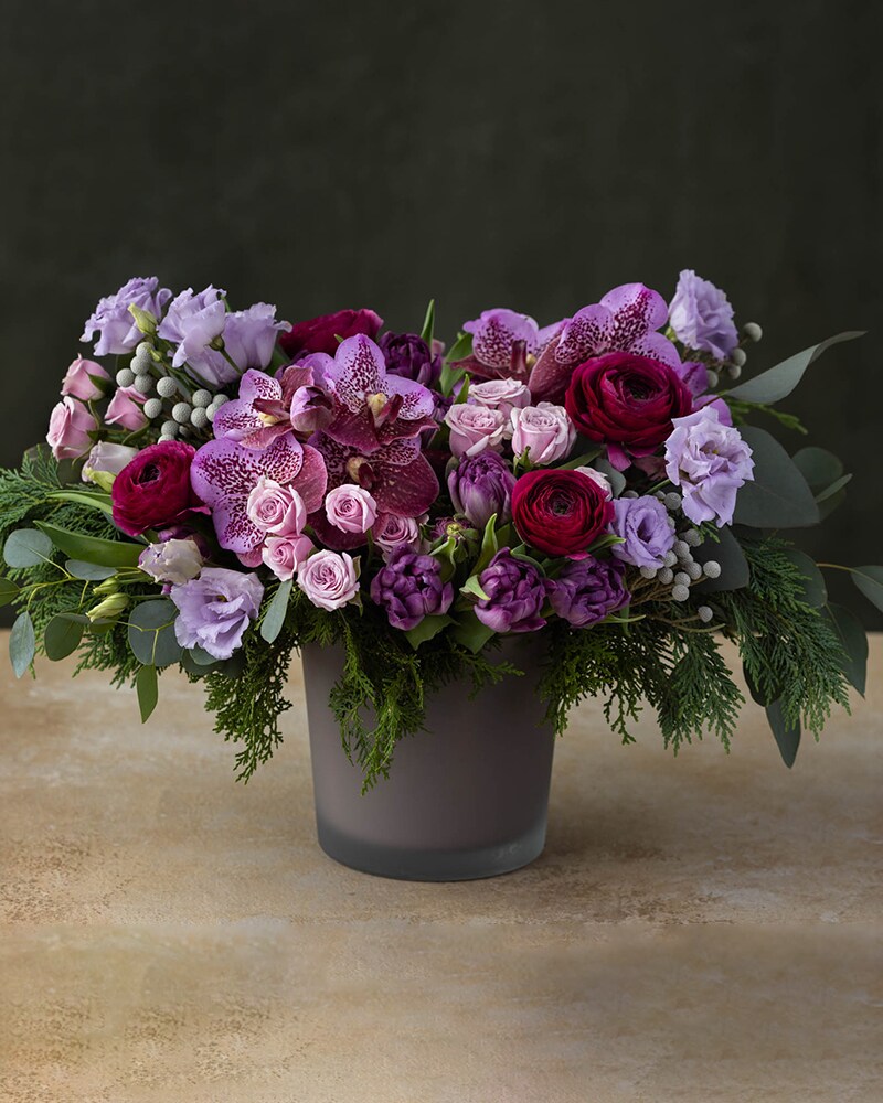 Sugar Plum - Deluxe Flower Arrangement