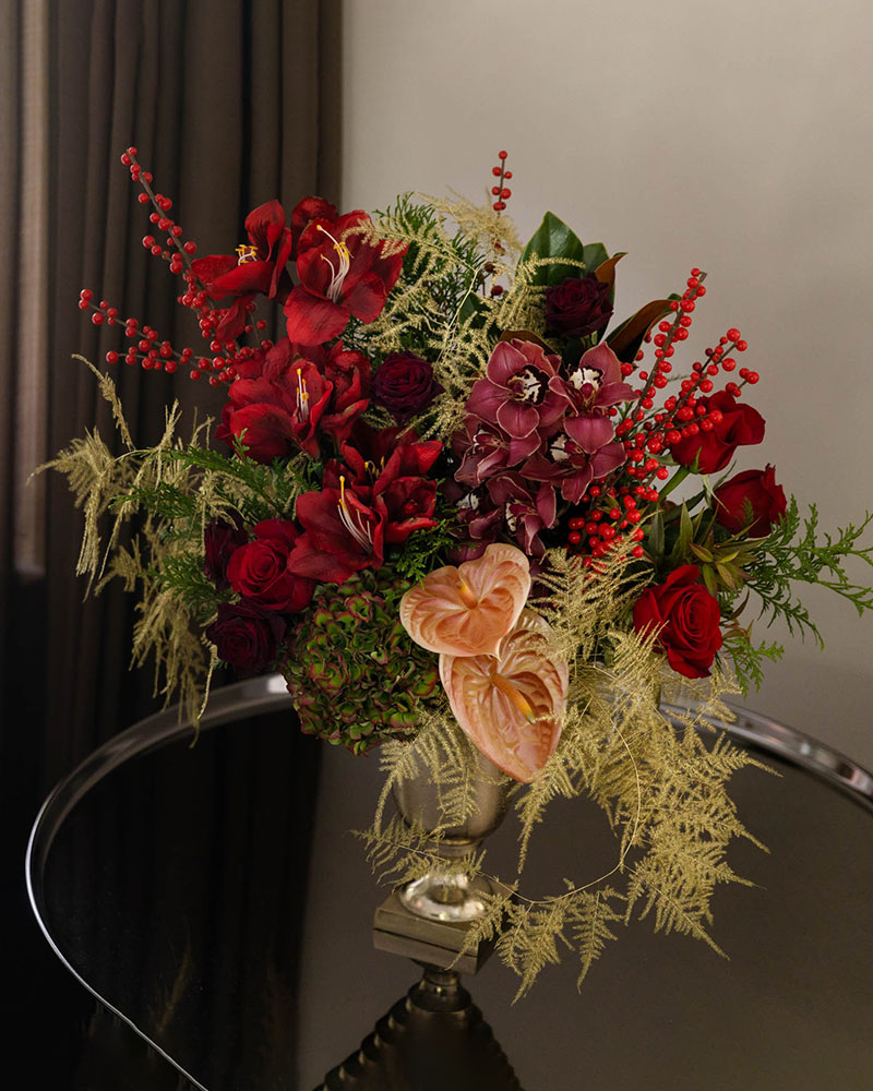 Burgundy Spice Flower Arrangement