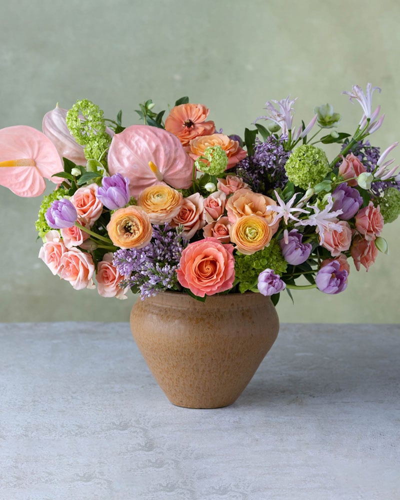 Pastel Shimmer Flower Arrangement