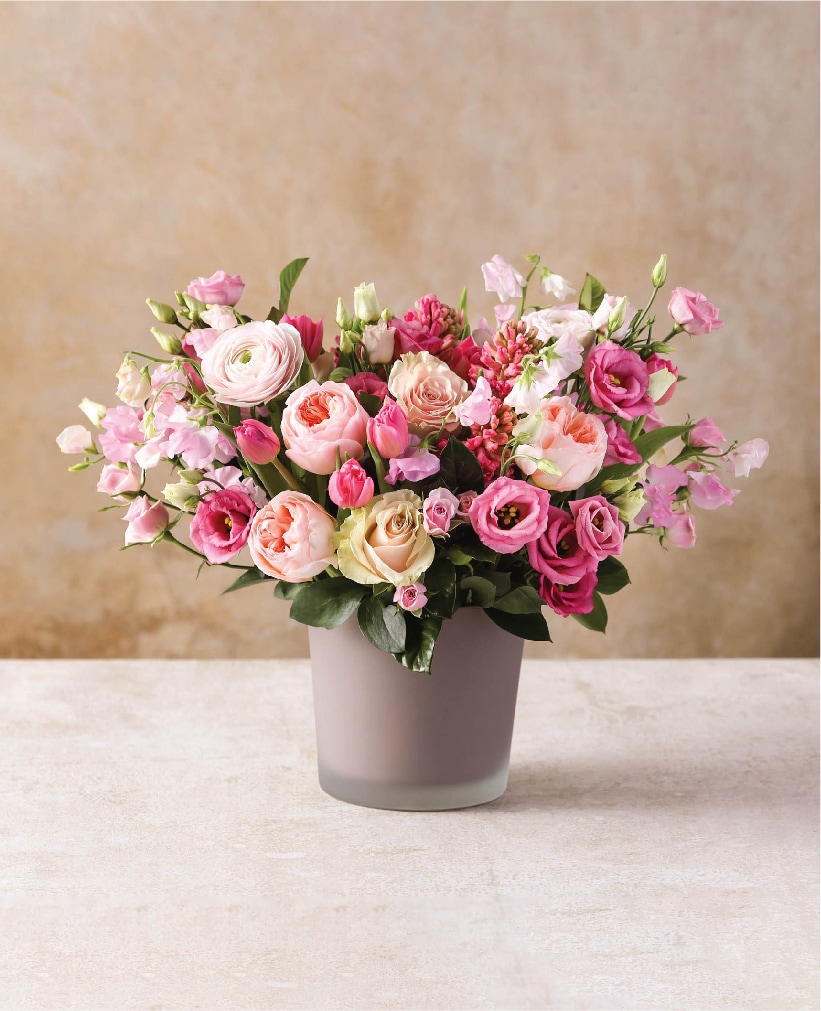 Blush Enchantment - Deluxe Flower Arrangement