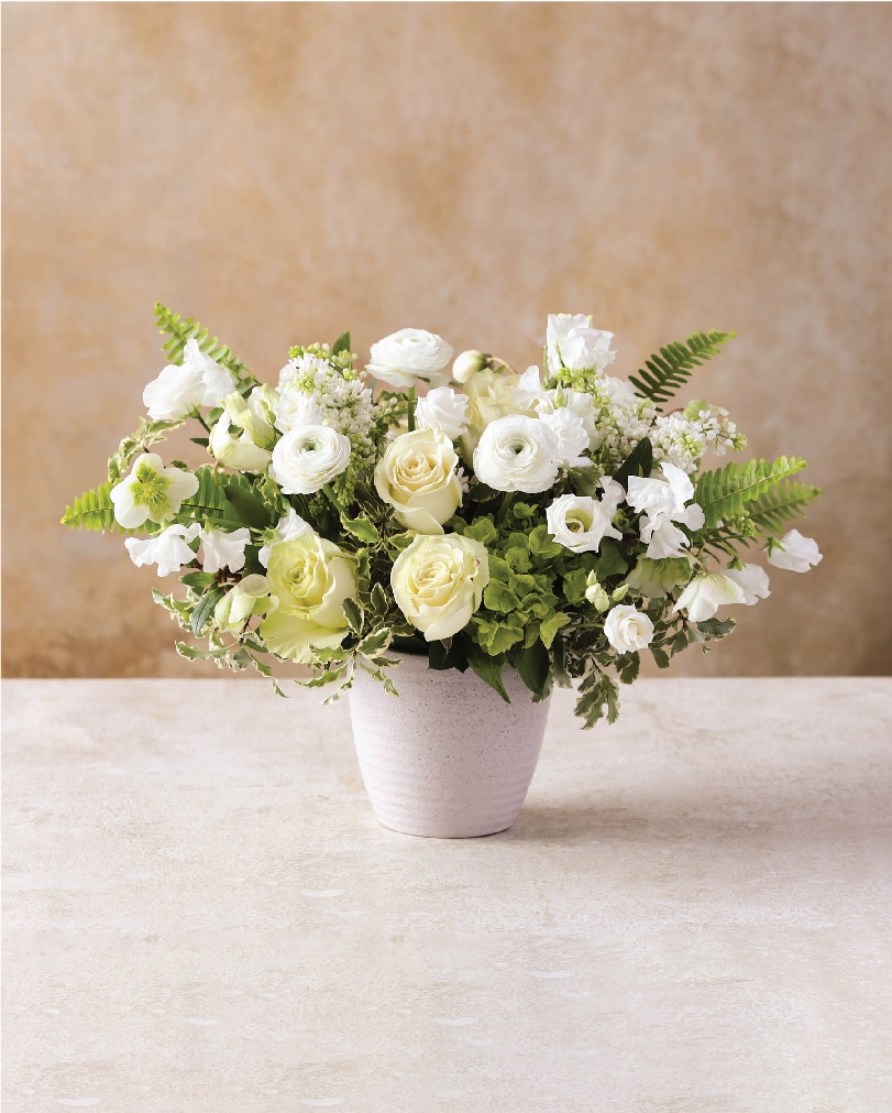 Ivory Lace - Large Flower Arrangement