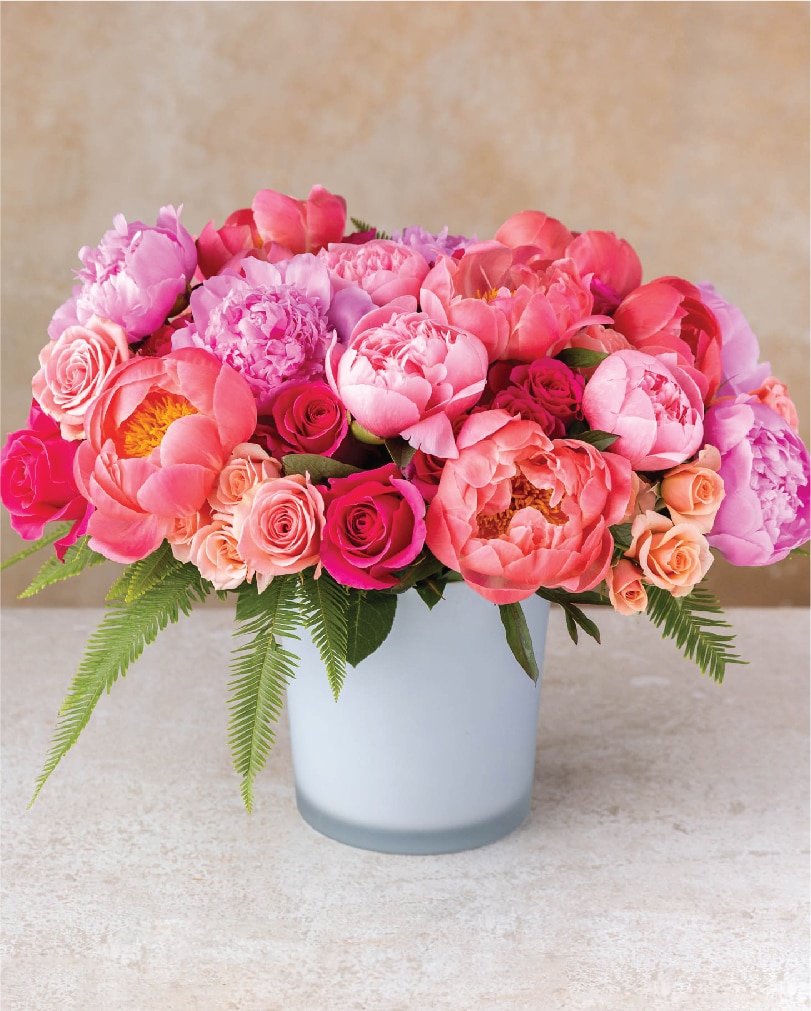 Peony Portrait Flower Arrangement