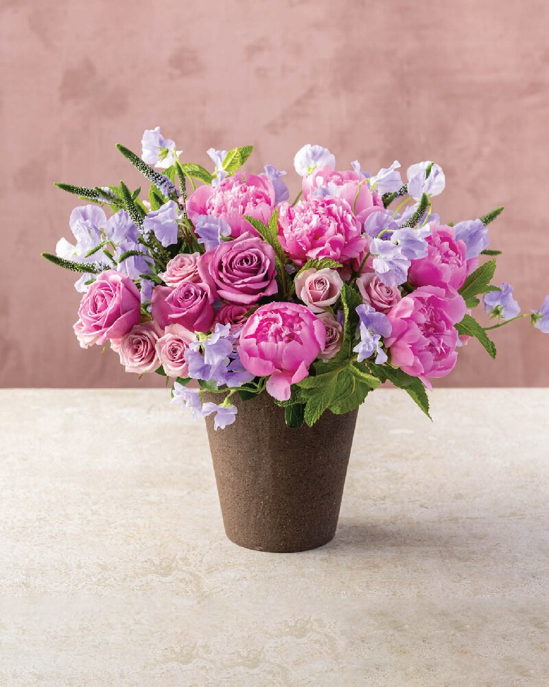 Violet Spring - Deluxe Flower Arrangement