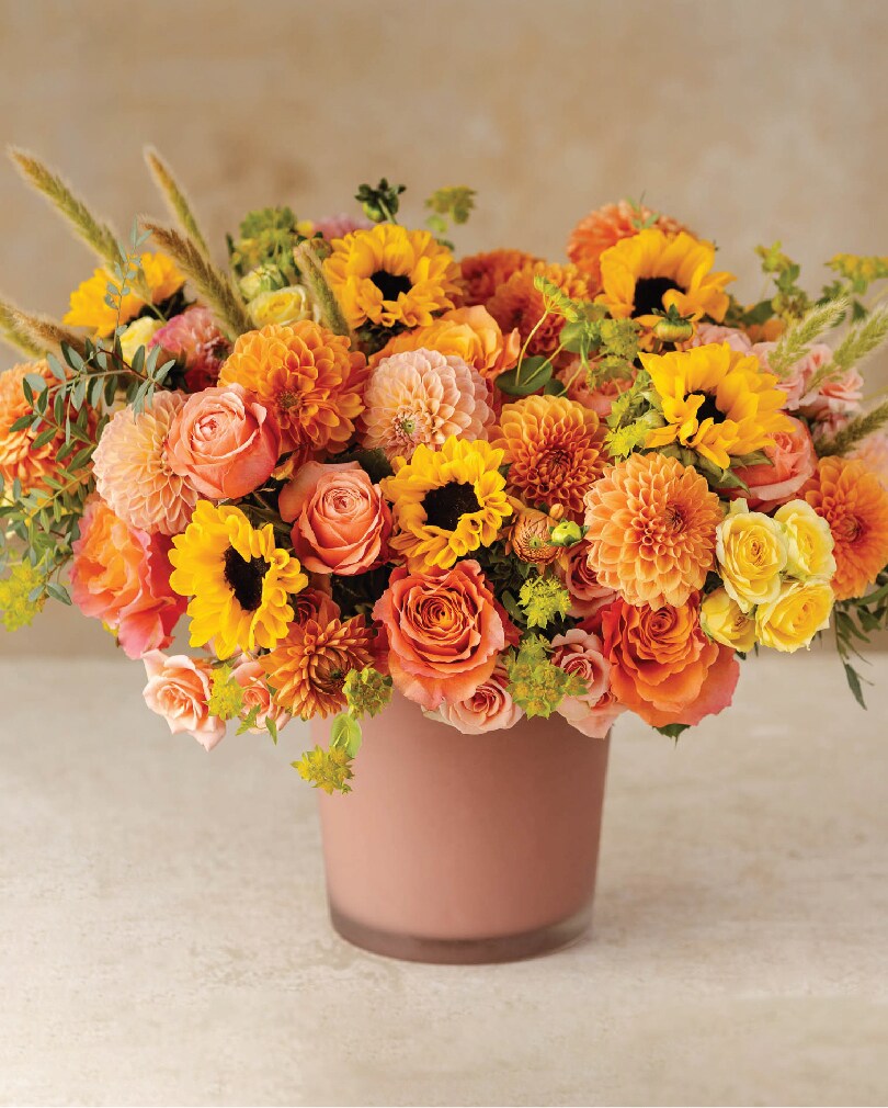 Citrine Sunrise Flower Arrangement