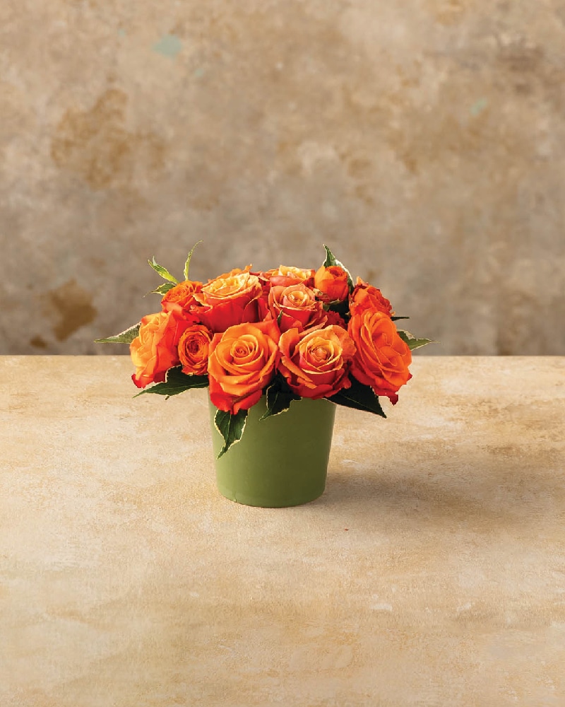 Saffron Sunset Flower Arrangement